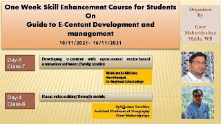 Guide to E-Content Development and Management: Day-4