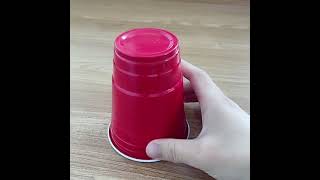 16OZ Customized Disposable PS Plastic Red Cups