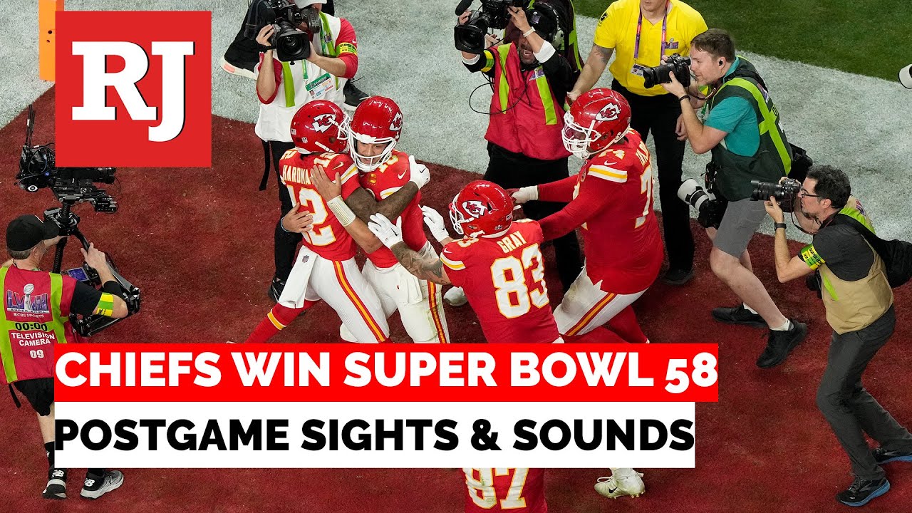 Sights and sounds after the Chiefs Super Bowl 58 win - YouTube