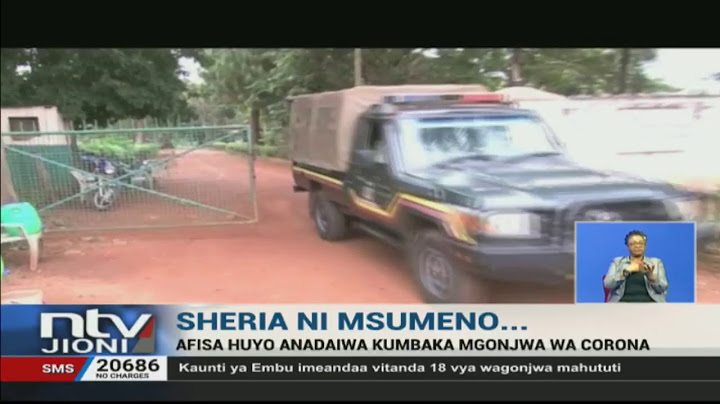 Afisa wa polisi ambaka mgonjwa wa Corona