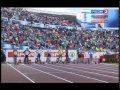 100 m. Men Final. Circus and drama (21st European Athletics Championships, Helsinki, 2012)