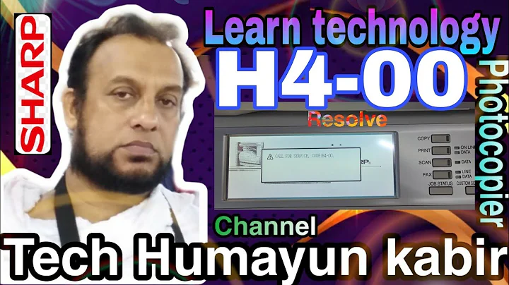 How to reset and resolve  CALL FOR SERVICE. CODE: H4-00. Sharp AR-M237 AR-M258 #sharp #subscribe