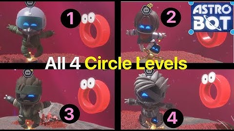 Astro Bot: All 4 Circle Planets (Rolling Rampage, Swinging Sentries, Magnetic Mayhem, Ropeway Rally)