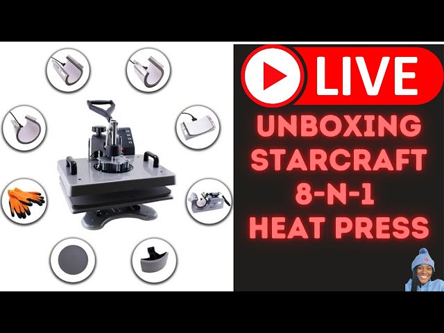 Starcraft 12 x 15 Swing Away 8-in-1 Heat Press - Silver