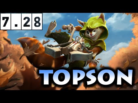 TOPSON Playing NEW HERO HOODWINK - The Mistwoods Update 7.28 DOTA 2