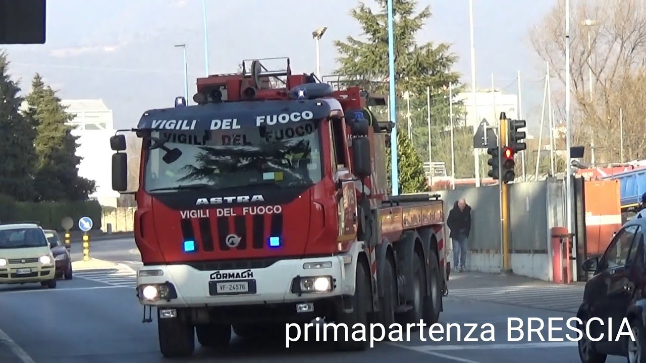 Uscita APS+CA/ESK+AG Vigili del Fuoco Brescia in Sirena