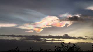 Rare polar nacreous clouds seen over Lincoln on the Winter Solstice 2023