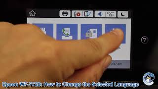Epson Workforce Wf-7720Dtwf How To Change The Selected Language