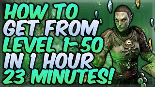 ESO How To Get From Level 1 - 50 in 1 hour 23 Minutes!