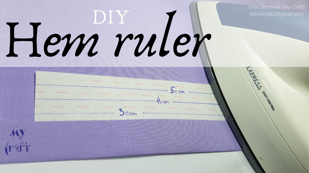 How to make a pressing guide / ironing ruler / hot ruler 
