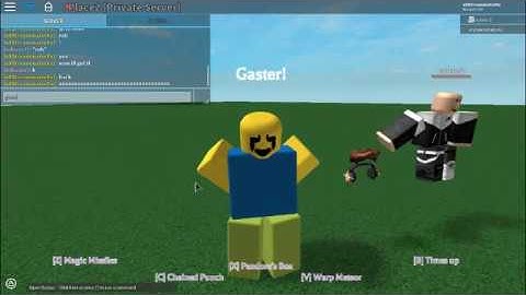 Dust sans and cross gaster script showcase