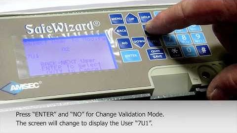 AMSEC SafeWizard - Assigning a User Key