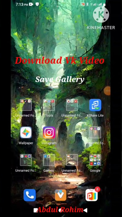 How To Download VK Video Save Gallery For Android  @Abdul_Rohim