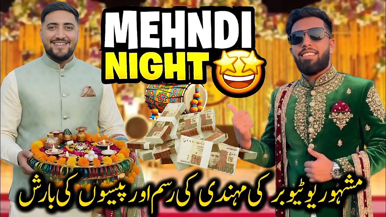 Grand Mehndi Night Of Faisal Kashmiri 🪔🕺 || Unbelievable Moments & Fun With Dadyali YouTubers 🤣