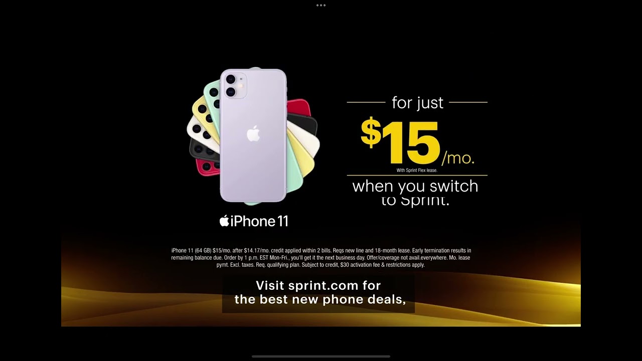 Get the amazing iPhone 11 for $15 mo. w/ Sprint Flex lease