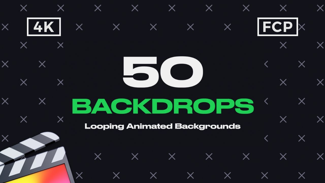 Backdrops Pack - Looping Animated Backgrounds for Final Cut Pro - YouTube