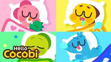 Four Baby Dinosaurs, Good Night🌙🦖 Kids Song & Nursery Rhymes | Hello Cocobi