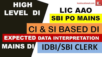 Simple Interest & Compound Interest Data Interpretation for SBI PO 2019