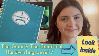 The Good & the Beautiful Handwriting Level 7 | Look Inside | Homeschool