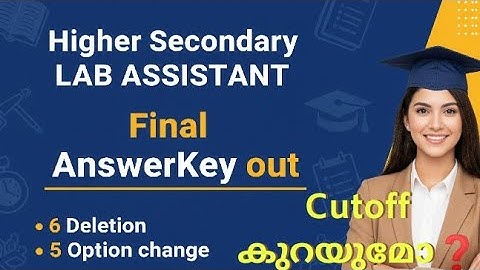 LAB ASSISTANT FINAL KEY DISCUSSION