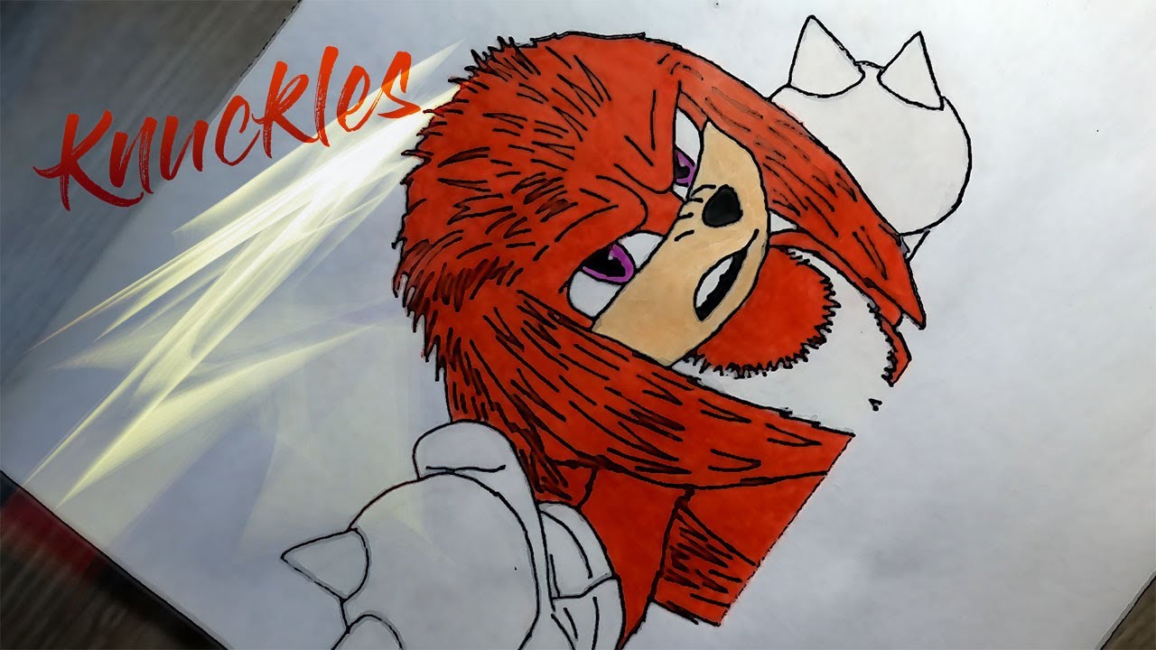 Como DIBUJAR a KNUCKLES | Dibujos a lápiz - thptnganamst.edu.vn