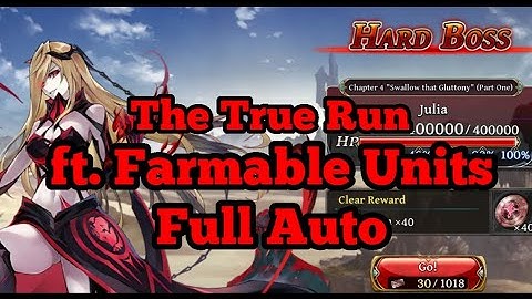 True Dark Julia HARD BOSS Ch. 4 "Swallow that Gluttony" [Part 1] || The Alchemist Code