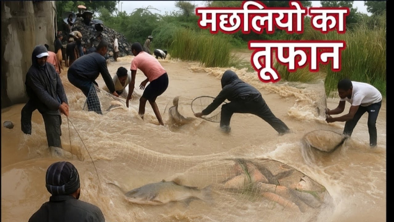बारिश में चढ़ती मछलियों का खज़ाना मिला! 😱 | Big Size चढ़णीचे मासे | Monsoon Fishing