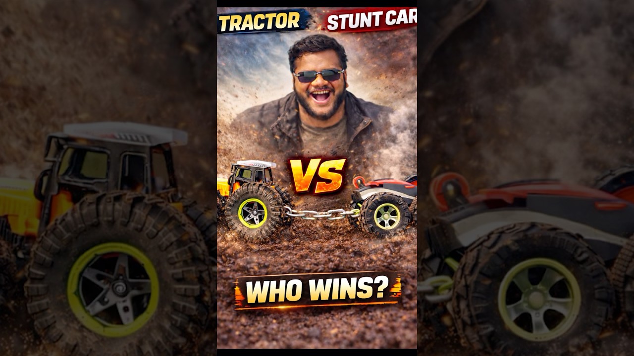 Epic Tractor vs Stunt Car Tug of War 🔥 Watch Full Battle! 