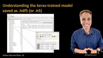 Tips Tricks 21 - Understanding the keras-trained model saved as hdf5 (or h5)