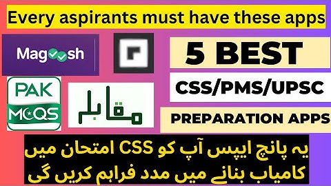 5 Apps that you need for CSS/PMS/UPSC | Best Apps for CSS preparation | CSS2025  preparation apps