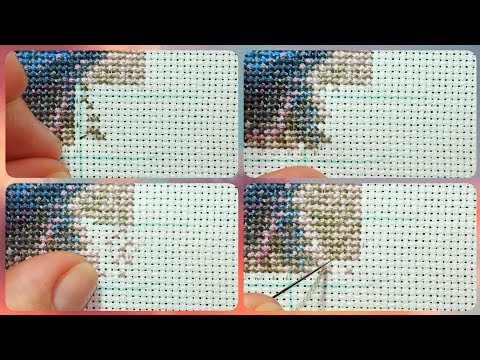 Процесс вышивки крестом🪡//Cross-stitch