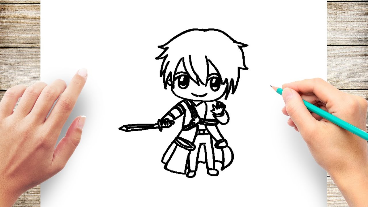 How to Draw Chibi Kirito - YouTube