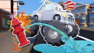 MONSTER TRUCK ROBOT destroys the streets while performing stunts! | Learn to play safe by Super Truck - Car City Universe 15,329 views 9 days ago 19 minutes