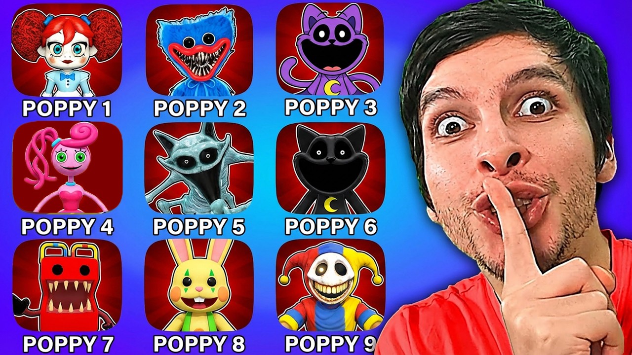 JUGUÉ POPPY PLAYTIME 1, 2, 3, 4, 5, 6 en ROBLOX (COMPLETO)