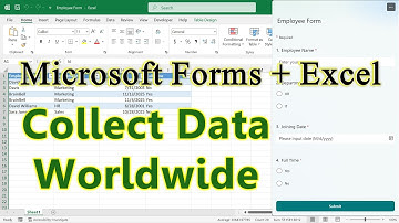 Using Office Form in Excel | Automatically Collect Data in Your Workbook