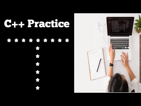 #48 C++ Programming Questions Practice : Star Pattern 24 (T - Pattern)