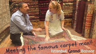 Grand Bazaar Istanbul // The Famous Carpet Man (and FOOD!)