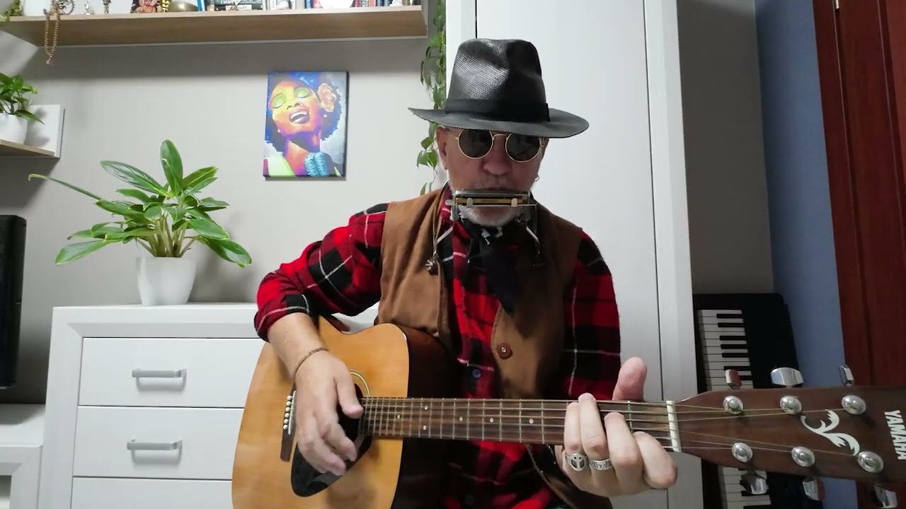 Denver John - Country Roads  Губная гармошка и гитара + табы.