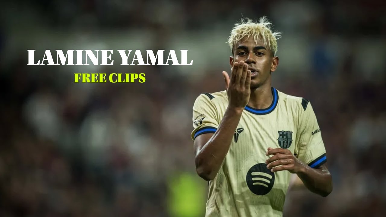 LAMINE YAMAL FREE CLIPS • CLIPS FOR EDITS • BEST SCENEPACK • 4K 60FPS