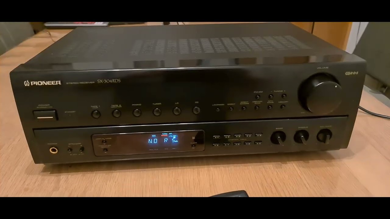 Pioneer SX 304 RDS Stereo Receiver - YouTube