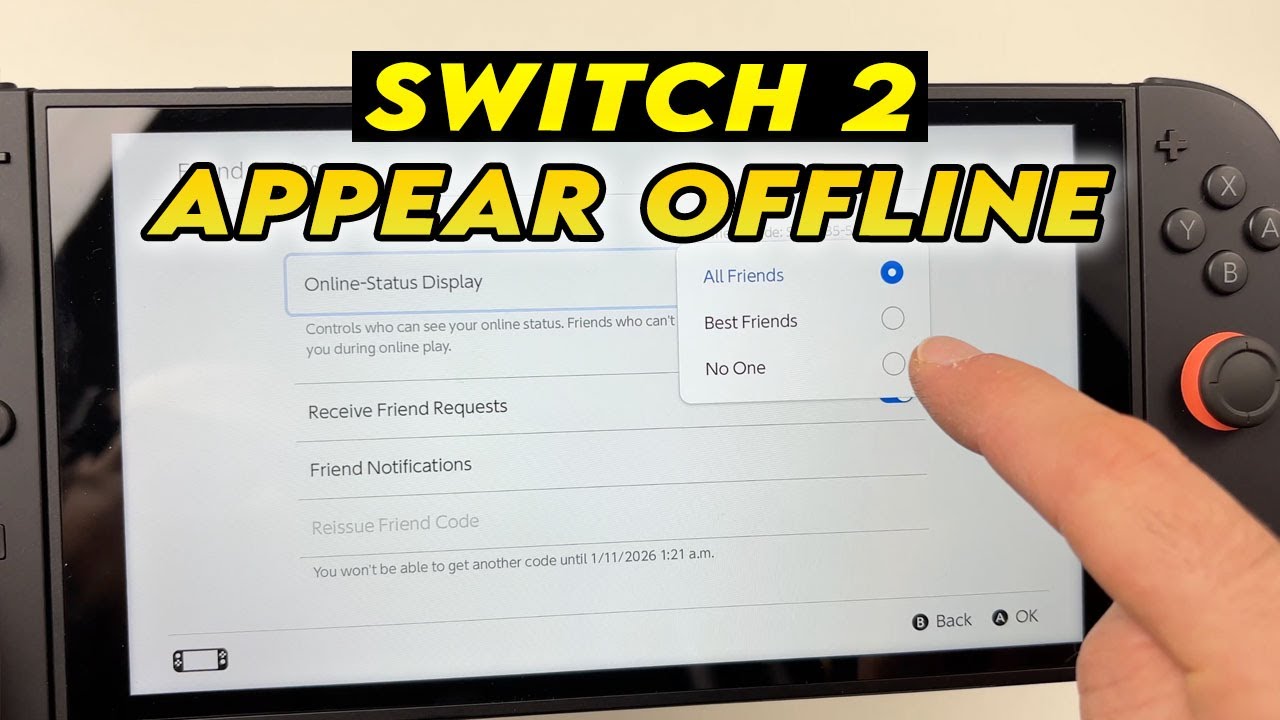 How to Appear Offline on the Nintendo Switch 2 - YouTube