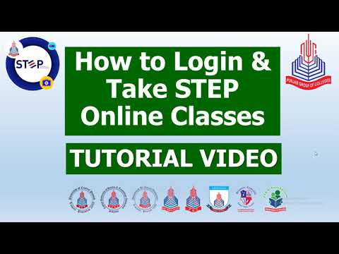 Como fazer login e fazer aulas online do STEP - Vídeo tutorial