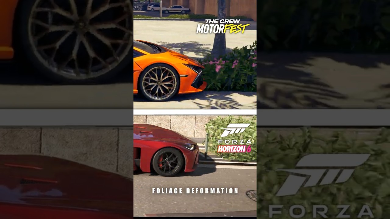 ATTENTION TO DETAIL FORZA HORIZON 6 COMPARISON BETWEEN THE CREW MOTORFEST #fh6