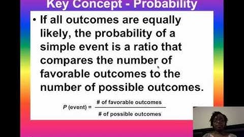 5.1 - Probability of Simple Events