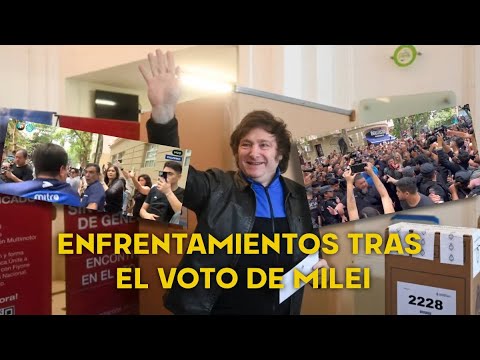Elecciones Argentina: Milei emite su voto entre respaldo, rechazo y denuncias de sabotaje