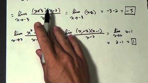 Calculus 1.3.1 Evaluating Limits Analytically part 2