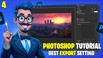 Best photoshop export settings for youtube thumbnails | photoshop export setting 🎨🤫