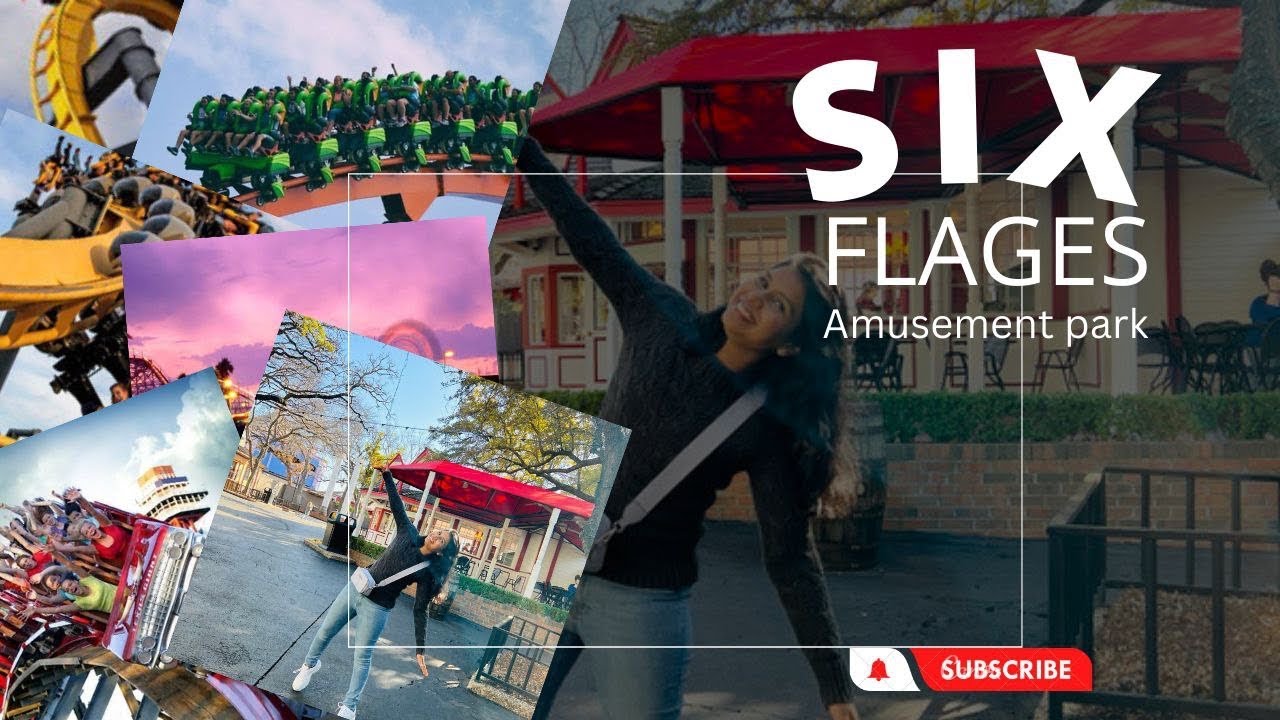 A day at Six Flags,Arlington adventurous rides Amusement park