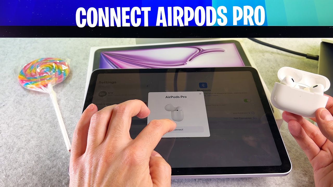 iPad air2 ＋ airpods pro Connect AirPods Pro 2 to iPad Air M3 - YouTube