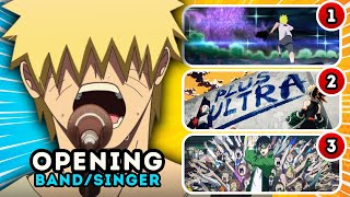 🎵 Save One Anime Opening for each Singers & Bands 🔥 Anime Quiz | Part 1